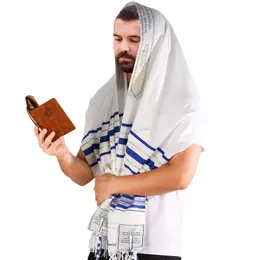 Halsdukar messianska je israel tallit bön sjal halsdukar med talis väska gåvor för kvinnliga damer män 180*50 cm 9 färger 231031