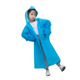 Rain Gear Hushållen Merchandises Children's Solid Color Cute Walking Eva Raincoat Travel Wind and Protection 231031