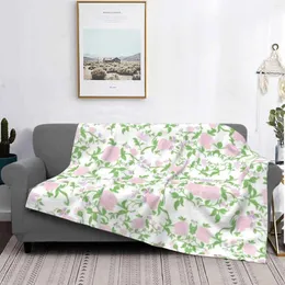 Battaniye vintage pembe gül desen satan oda ev pazen battaniye çiçek geometrik mermer modern