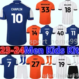 Ny 23 24 Ipswich Town Chaplin Soccer Jerseys Ladapo Harness Burns 2023 2024 Broadhead Hirst Jackson Taylor Home Away 3rd Football Shirt Vuxen Men Kid Kit Uniform