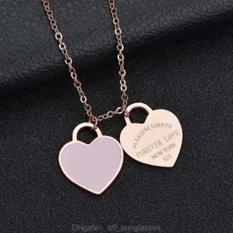 Gold necklace for women trendy jewlery bracelets designer costume cute necklaces fashion luxurious jewellery custom chain elegance Heart Pendant gifts M7D6