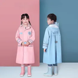 Rain Gear Kinder-Regenmantel, Cartoon-Polyester, für Jungen und Mädchen, Studenten, Kindergarten, verbundener Baby-Poncho 231114