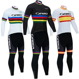 World Tour Champion Team ORBEA ORCA Bike Jacket Bibs Pants Suit Men Women Ropa Clclismo Pro Winter Thermal Fleece Cycling Maillot Jersey Riding Clothing