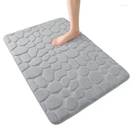 Bath Mats Water Absorbing Mat Fast Dry Bathtub Absorbent Breathable Super Floor Soft Flannel Non-slip Backing