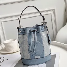 Mini Macaron color bucket Grade Q shoulder straps can be disassembled and easily worn Fashion Designer Mini Bucket Bag Handbag shoulder bag C8322