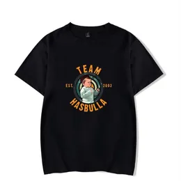 T-shirts pour hommes Team Hasbulla Smile Classic Fighting Print Tshirt Summer Holiday Street Hommes Femmes Casual Kawaii Streetwear T-s235z