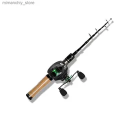 Boat Fishing Rods Travel Fishing Rod 1.25 m 1.5 m Telescopic Fishing Rod 2-7 g Lure Weight Ultralight Carbon Spinning Rod Trout Fishing Set Q231031