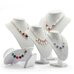 Mannequin Jewelry Display Velvet Show Bust 모델 랙 펜던트 홀더 목걸이 보석류 주최자 239q.