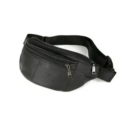 VSEN FONMOR Men's Waist Packs male Pack Belt Bag Phone Pouch Bags Travel Waist Pack Male Small Bag Leather Pouch218V