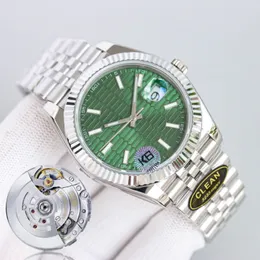 مصمم الرجال مشاهدة Women's Log Watch 41/36mm تاريخ الاتصال الهاتفي 3135/3235 حركة الفولاذ المقاوم للصدأ الفضة الرمادي مع الحالة 110