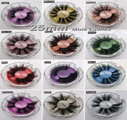 NEW 25mm 5D Mink Eyelashes 12 Styles 3D False Eyelashes Natural Long Mink Eye Lashes Eye Makeup High Volume Soft Eyelash8879321