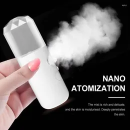 Equipamentos de rega Nano Névoa Pulverizador Facial Beleza Instrumento Umidificador USB Carregamento Nebulizador Face Steamer Hidratante Spray Portátil