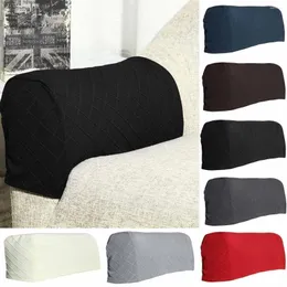 Chair Covers 2PCS Flannel Spandex Stretch Armrest Set Of 2 Couch Armchair Arm Protector Non Slip Elastic Sofa Slipcover
