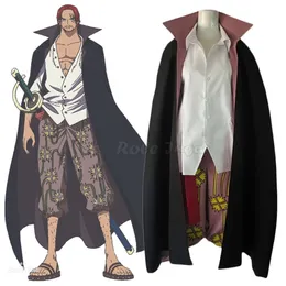 S-3XL Anime Shanks İki yıl önce serin takım elbise kadın cosplay kostüm gömlek pantolon kıyafetler c131m92