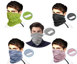 DHL Cycling Face Mask med PM25 Filter Bandana Face Cover Sports pannband unisex halsgaiter utomhus ridning motorcykel 2600336