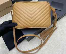 5A Cosmetic Bags 612544 23cm Y SL Lou Camera Bag Quilted Leather Flap Shoulder Handbag Discount Designer Purses For Women Fendave
