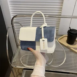 Designers sacos denim com painéis cor saco crossbody maquiagem saco de luxo bolsa de armazenamento do telefone móvel bolsas de presente festivo