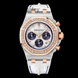 AP Szwajcarskie luksusowe zegarki 26234sr.zz.d202cr.01 Royal AP Oak Offshore Series Precision Steel/18K Rose Gold Diamond Zestaw dla mężczyzn Ynuz