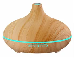 300ml Diffuser Wood Grain Ultrasonic Aroma Cool Mist Humidifier for Office Bedroom Baby Room Study Yoga Spa4555563