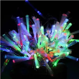 Christmas Decorations AC 220V LED String lights 10M 100 Leds Dandelion Optic Fiber Fairy Light Wedding Party Decoration Lights RGB color 231030