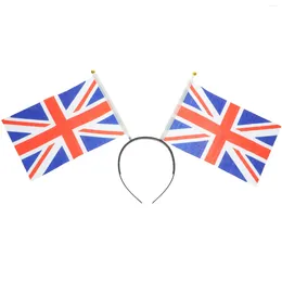 Bandanas Union Jack Headband Party Hairhoops Holiday Hairband UK Flag Dekorera Celebration Abs British Designa huvudbonad flaggor