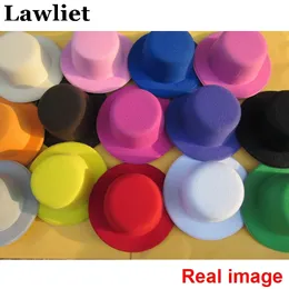 Klipy do włosów Barrettes 10pcs kobiety mini top hat dzieci fascynator czapki eva boy dziewczyna ślub festiwal panienki festiwal taneczny z klipem baza klipu rzemieślnicza 231030