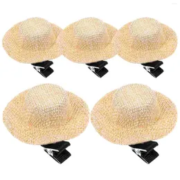 Bandane 5 pezzi Accessori per capelli Clip per cappello in miniatura Forcina decorativa per ragazza Piccola clip carina Bambino