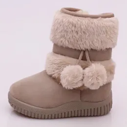 Boots Girls Snow Winter Comfortable Thick Warm Kids Lobbing Ball Children Autumn Cute Boys Princess Shoes 231030