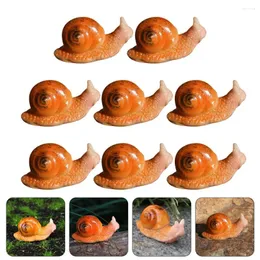 Garden Decorations 8 PCS Micro Landscape Snail Mini Harts Figurer Decors bordsskivor Snails Sime Scene Chic Home