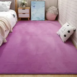 Teppich Große Teppiche für modernes Wohnzimmer, einfarbig, dicker Korallensamt-Teppich, nordischer, flauschiger Boden, Nachttischmatte, Tatami-Krabbelmatte, 231031
