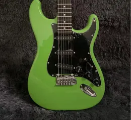 Gitara elektryczna, zielony kolor, mahoniowe ciało, podstrunnica z drzewa różanego, 6 stringów guitarra, bezpłatna wysyłka