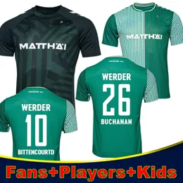Werder Bremen Soccer Jerseys 23/24 Marvin Ducksch Leonardo Bittencourt Black Green 23 24 Friedl Pieper Football Dorts Top Top Thailand Men
