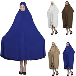 Etniska kläder formella muslimska bönplagg kvinnor hijab klänning abaya islamisk en bit jilbab kalkon long khimar djellaba ramadan