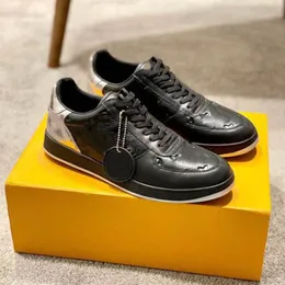 Buty designerskie Rivoli Sneaker Luxury Men Low Top Sneakers Projektanci 100% prawdziwy but cielęcy Rainbow Treners 38-46 07