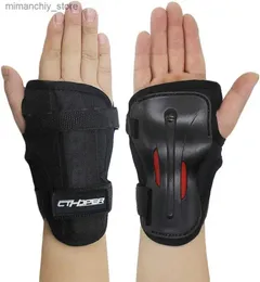 Skate Protective Gear Cthoper Sport Wrist Guards Glove Adult/Kids Wrist Protective Gear för rullskridskoåkning Skidåkning Skateboard Snowboard Cycling Scooter Q231031