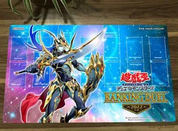 منصات الماوس معصم Yugioh Black Luster Soldier - Soldier of Chaos Playmat Trading Card Game Mat Gaming Play Mat Mouse Pad 60x35cm R231031