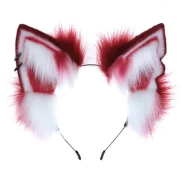 Akcesoria do włosów kreskówka Wolf Ear w kształcie uszu urocze mycie twarzy Uchwyt na Halloweenowy nakreślenie dla dzieci kobiety 231031