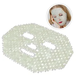 Ansiktsvårdsanordningar 100 Natural Jade Sleep Mask Antiaging Sleeping Eye Soothe trötthet Beauty Skin Massage Tools 231030
