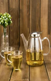 NY 5001200ML HEATRESISTANT BOROSILICATE GLASS TEA POT KOSTLE KALTSTÄLLANT DUAL ANVÄNDNING BAMBUO TEAPOT FÖR KAFFEST SOTUD5761603