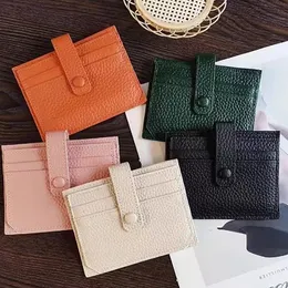 Genuine Leather Credit Card Holders Cases Mini Wallet Excellent Quality First Class Leather Guarantee Leather Purse Card Holder Wallets With Girf Box