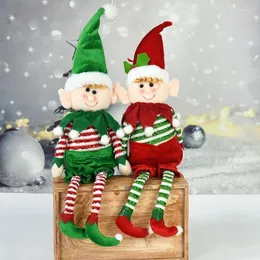 Party Dekoration 1 stücke Weihnachten Plüsch Beine Elf Puppe Ornamente Jahre Hause Geschenke Weihnachtsbaum Junge Mädchen Spielzeug