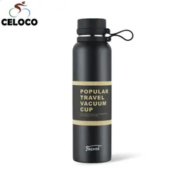 Gabbie per bottiglie d'acqua 6508501100ml Boccetta per vuoto in acciaio inossidabile Thermos Bottiglia per bicicletta Sport all'aria aperta Tazza termica da viaggio Grande capacità 231030