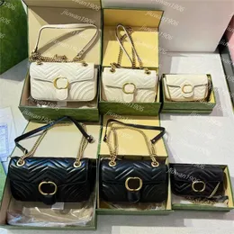 Women Marmont Bag Designer Camera Bag Crossbody Real Leather 2 GS 3 Sister