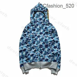 Bapes Suprem Hoodie Дешевые оптовые толстовки с акулами для полной молнии Мужская женская мода Мужчины Дизайнеры Black Off White Man Высококачественные повседневные толстовки Bape 7CI9