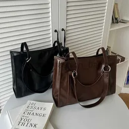 Umhängetaschen PU -Führerin Frauen lässige Handtasche Einfache große Kapazität Frauen Soul Bags Umhängetaschen Universität Mädchen Buch Bagcatlin_fashion_bags