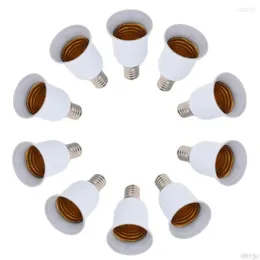 Lamphållare E14 till E27 Basskruv LED -glödlampa Holder Adapter Socket Converter Bases