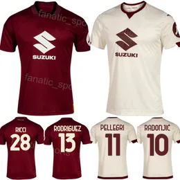2023 24 Torino Soccer 13 Ricardo Rodriguez Jersey Club 8 Ivan Ilic 10 Nemanja Radonjic 32 Vanja Milinkovic-Savic 3 Perr Schuurs Football Shirt Kits For Sport Fans