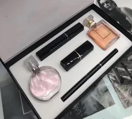 2021 Brand Makeup Set 15ml Parfym Lipsticks Eyeliner Mascara 5 In 1 With Box Lips Cosmetics Kit For Women Gift Snabbleverans4205944
