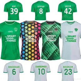 Mens 6 BOUCHOUARI maglie da calcio AS Etienne 26 FOMBA BRIANCON CHARBONNIER SISSOKO CHAMBOST BATUBINSIKA PETROT LARSONNEUR APPIAH Maglia da calcio Kit 2023/24 Club