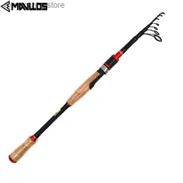 Łódź wędkarska Mavllos Ultralight Rock Casting Rishing Parp M Stwardość 1,95 m 2,4 m 2,7 m Waga przynęty 3/8-4/3 unz Carbon Fishing Tellescopic Rod Q231031